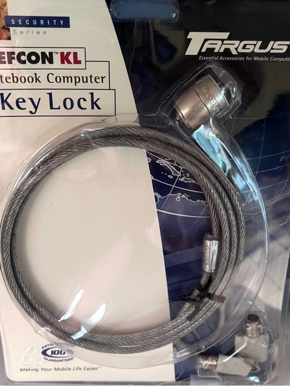 Targus Silver Notebook Key Lock Cable - Picture 3 of 3